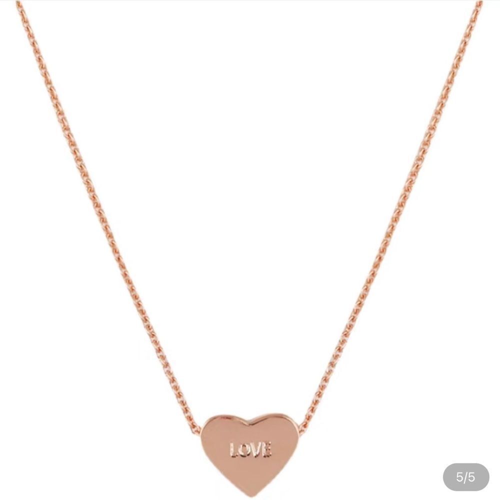 Kate Spade Dear Valentine 17” Necklace Rose Gold